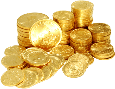 Coins Png Stickpng - Gold Coins (400x400), Png Download