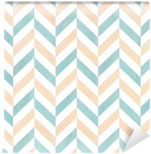 Watercolor Stripes Background, Chevron - Blue Beige Background Stripe (400x400), Png Download