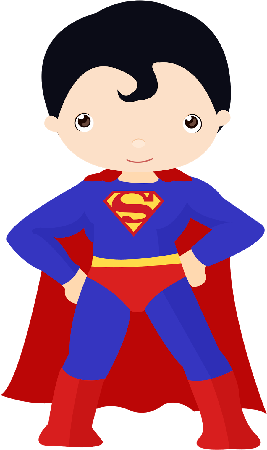 Superheroes Kids Clipart 101 - Superhero Clipart (1061x1600), Png Download