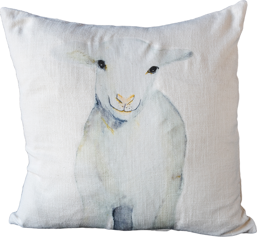 Watercolor Lamb Zip - Watercolor Painting (900x832), Png Download