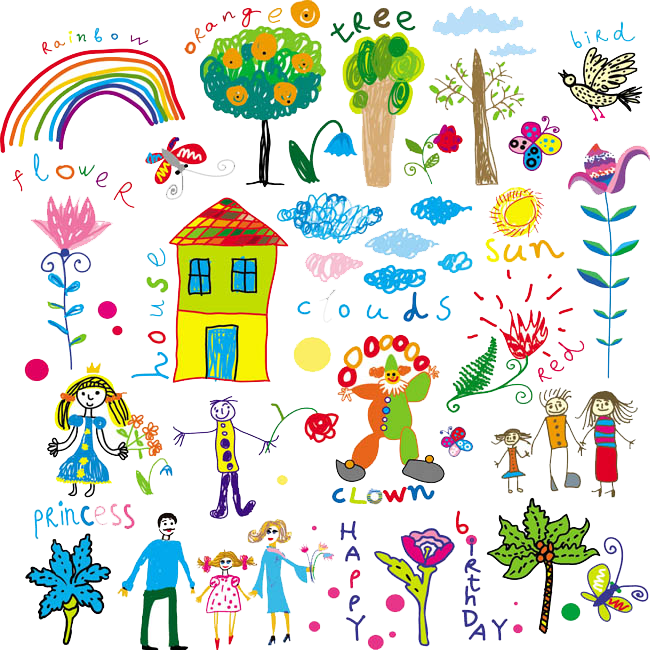 Png Freeuse Painting Child Illustration Children Draw - Cuentos Y Poesías En Inglés Para Infantil 5 Años [book] (650x650), Png Download