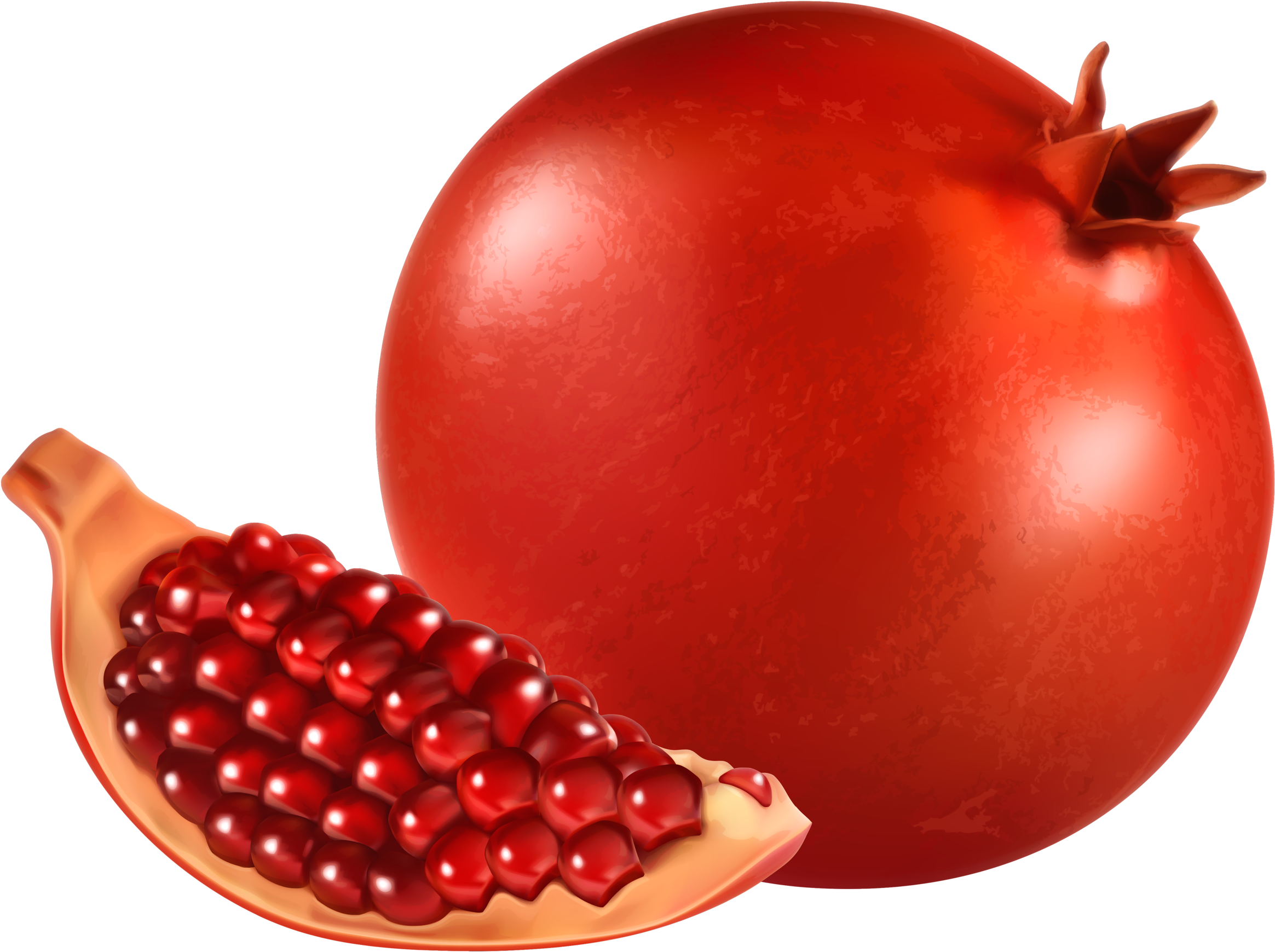 Яндекс - Фотки - Pomegranate Clipart Png (2560x1971), Png Download