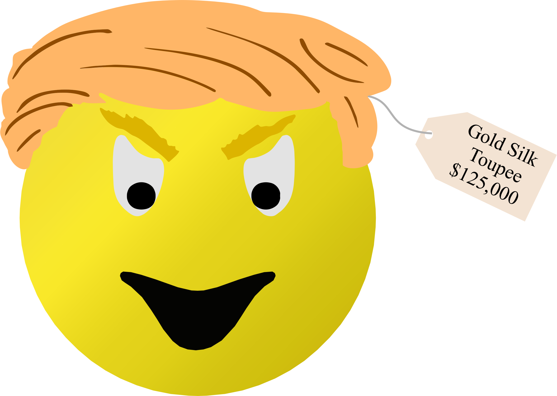 Smiley Icons Free And - Donald Trump Smiley Face (2346x1670), Png Download