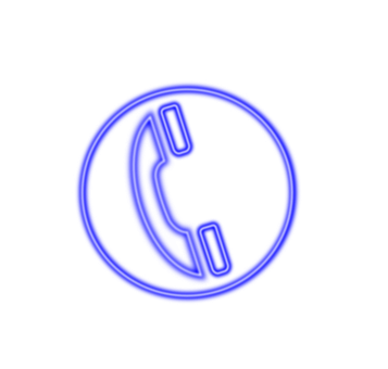 Neon, Light, Phone, Telephone - Phone Icon (357x340), Png Download