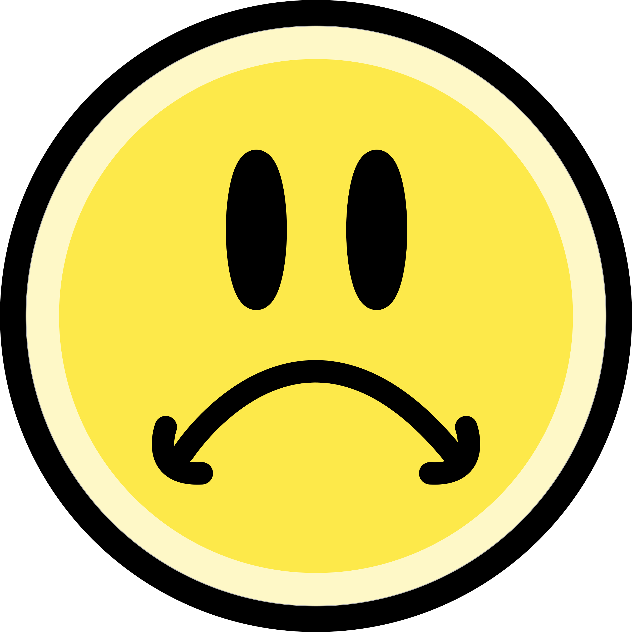 This Free Icons Png Design Of Sad Face Emoticon (2400x2400), Png Download