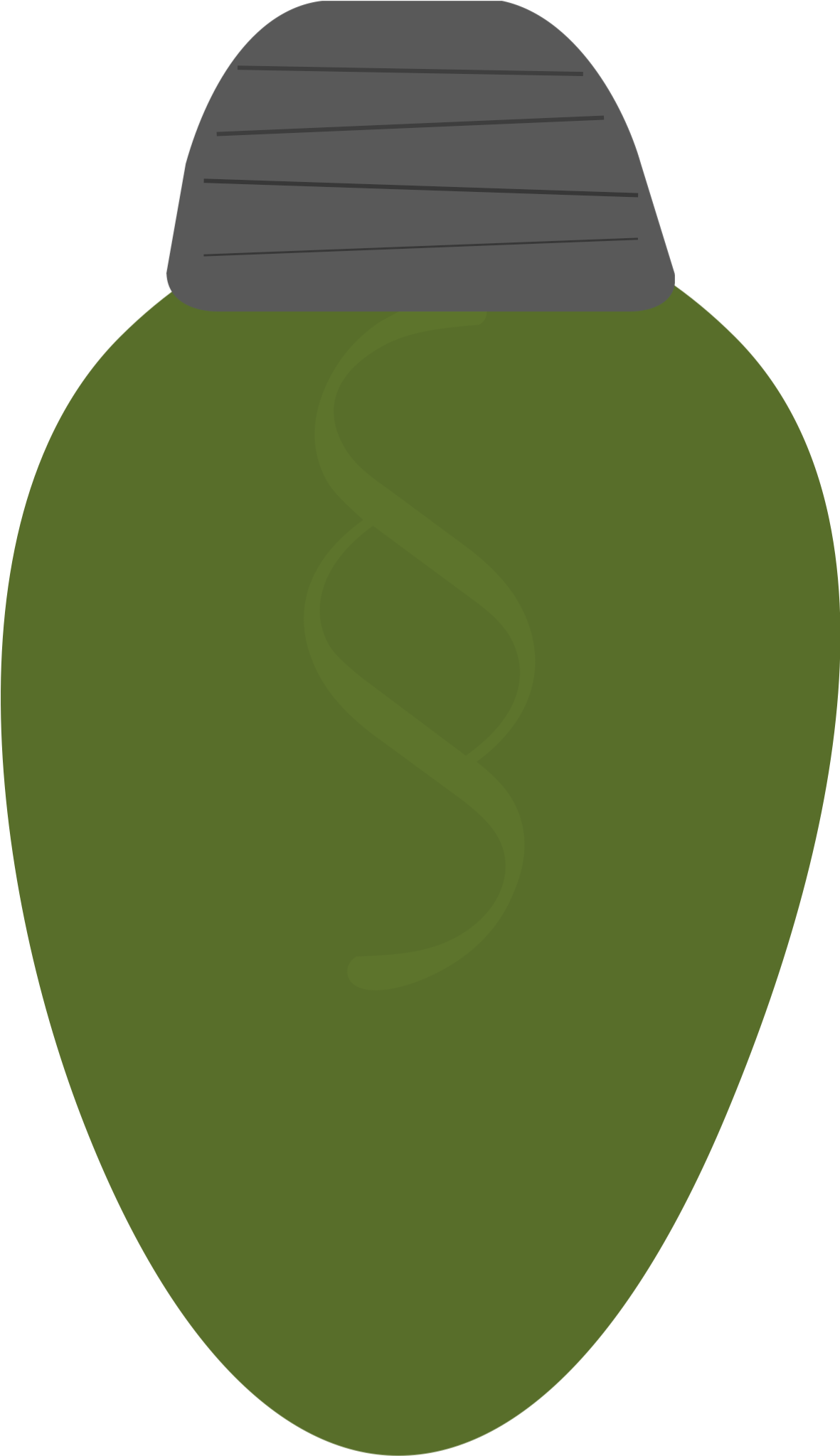 Green Christmas Light - Christmas Day (1250x2125), Png Download