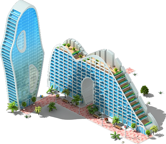 Fake Hills Residential Complex L3 - Fake Hills Residential Complex (542x470), Png Download