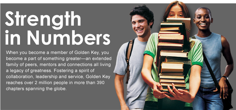 Members And Chapters - Golden Key Members (780x374), Png Download