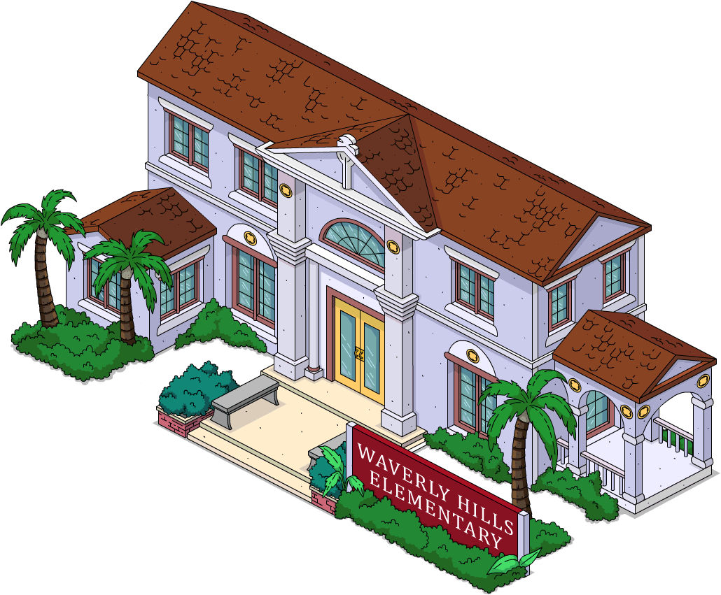 Waverly Hills Elementary Flipped - House (1030x851), Png Download