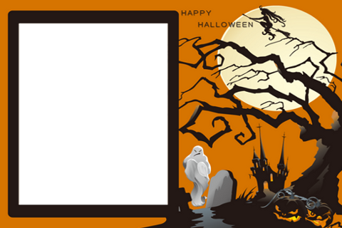 Halloween Photo Frames Halloween Photo Frames - Halloween Pumpkin Throw Blanket (480x320), Png Download