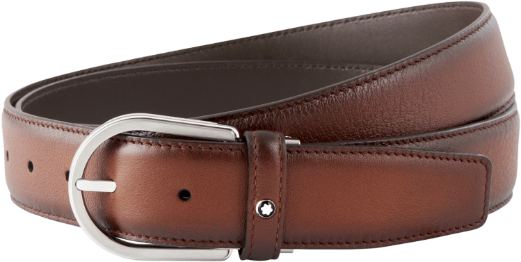 Brown Cut To Size Business Belt - Montblanc 118413 (750x750), Png Download