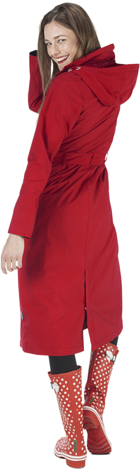Long Raincoat Rosa Red/black - Happy Rainy Days Rosa (1800x1800), Png Download