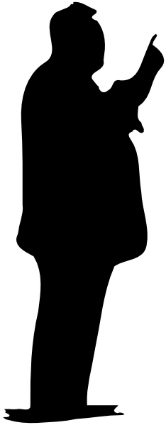 Silhouette Person Png (234x599), Png Download