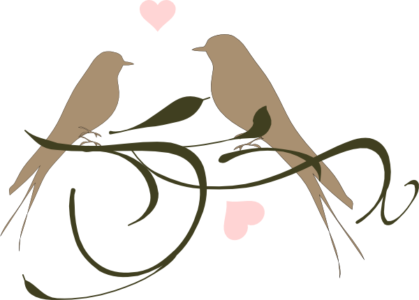 Love - Love Birds For Wedding (600x430), Png Download