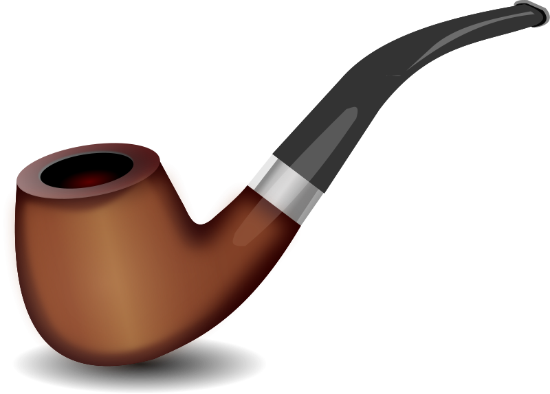 Free Smoking Pipe Clip Art 8p07oj Clipart - Free Clip Art Pipe (800x574), Png Download