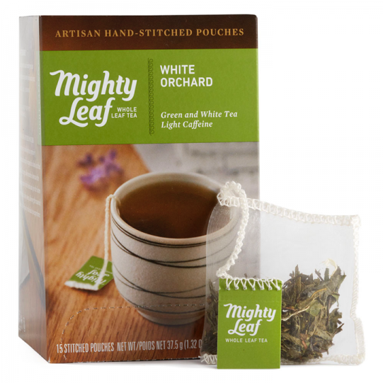 15 Count Box - Mighty Leaf - Green Tea Tropical - 15 Tea Bags (720x540), Png Download