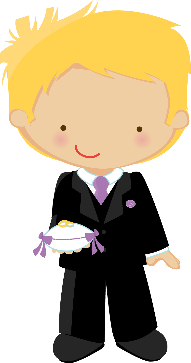 Flower Girl And Ring Bearer Clipart - Ring Bearer Clipart (778x1481), Png Download