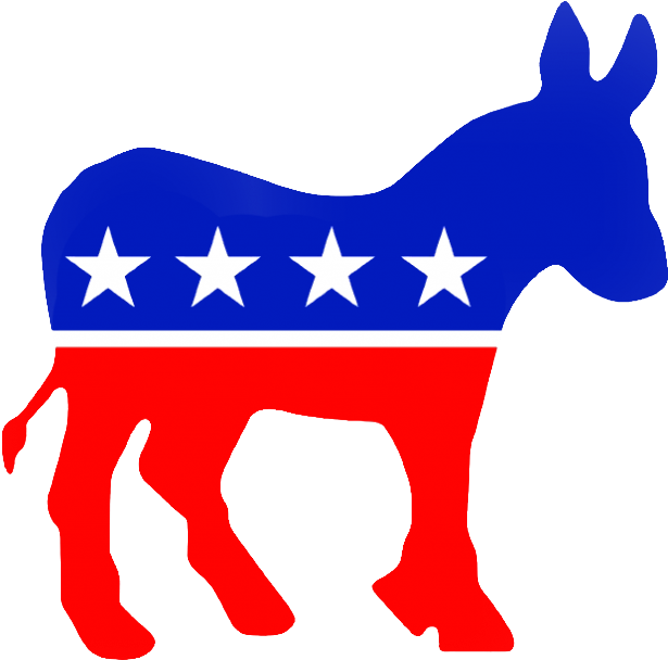 Democrat Donkey Png Clip Freeuse Library - Democratic Party Donkey (640x624), Png Download
