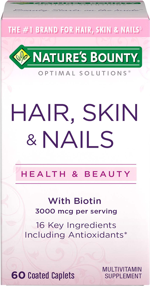 Hair, Skin & Nails - Nature Bounty Prenatal Vitamin (750x1000), Png Download