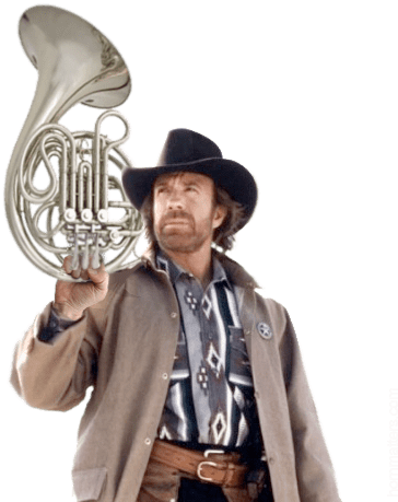 Chuck Norris Texas Ranger French Horn Meme - Walker Texas Ranger Png (426x494), Png Download