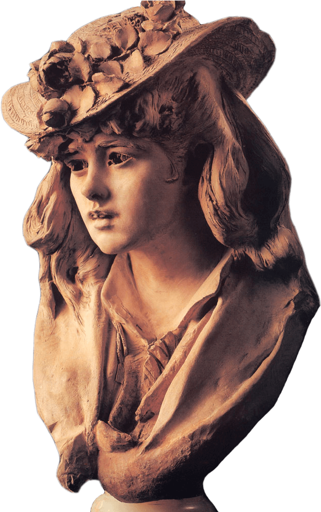 Hermitage Museum, St - Young Girl With Roses On Her Hat (638x1025), Png Download