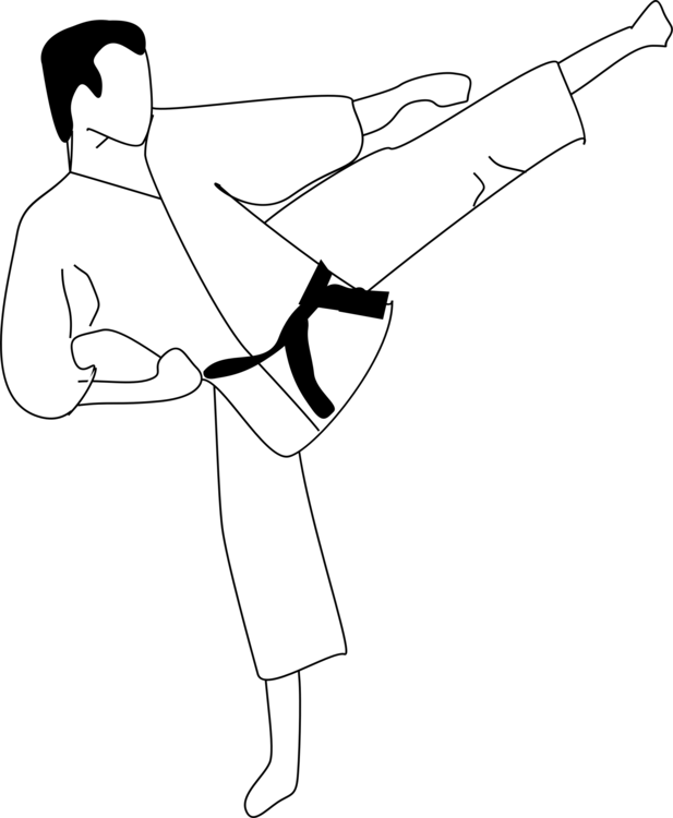 Jpg Free Library Coloring Book Colouring Pages Martial - Karate Coloring Pages (617x750), Png Download