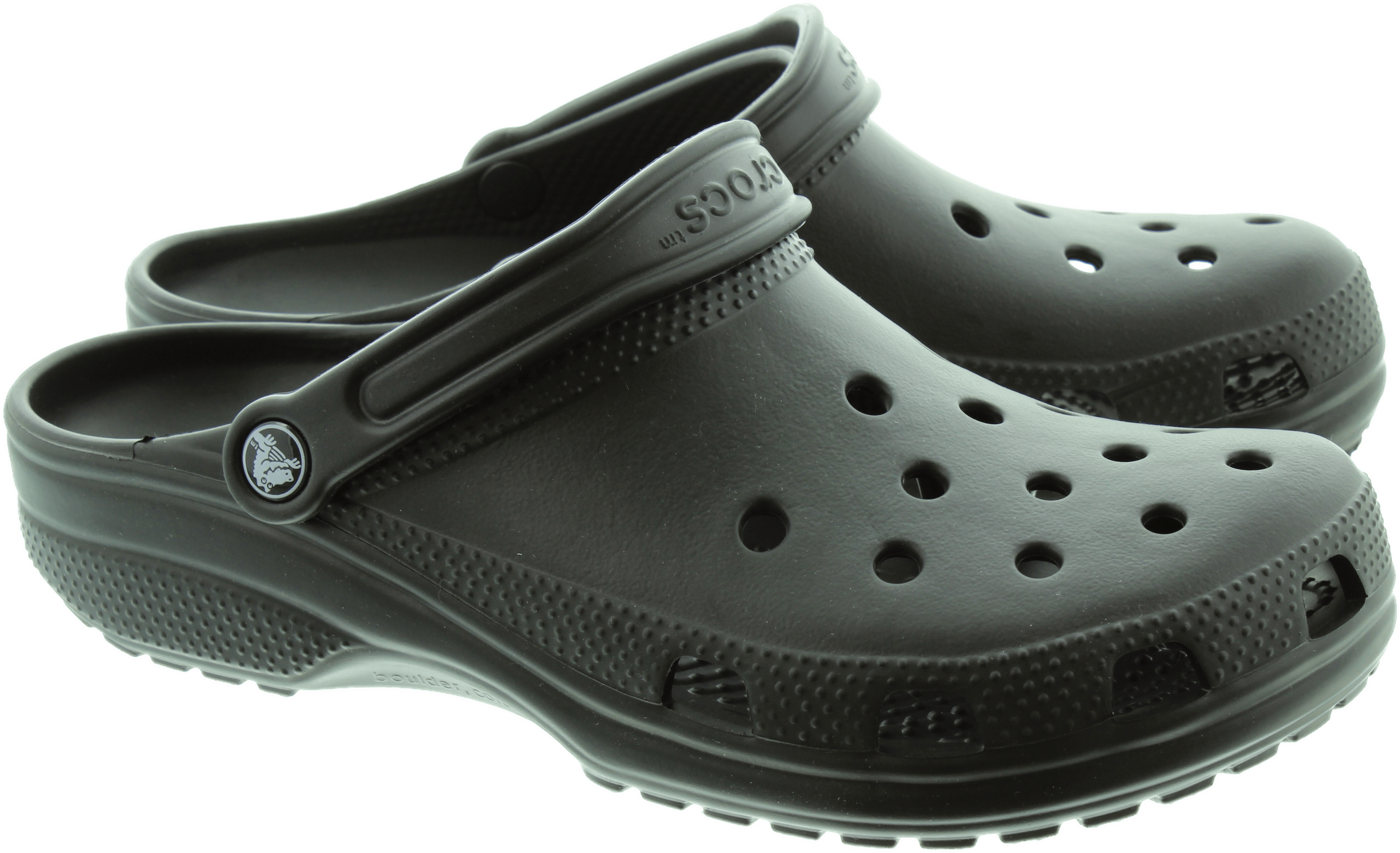 Black Classic Crocs - Drssint New Crocs Cayman Classic Clogs In Black, Mens (4246x2609), Png Download