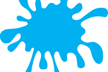 Water Splash Background Clipart » 4k Pictures - Orange Paint Splatter Clipart (450x300), Png Download