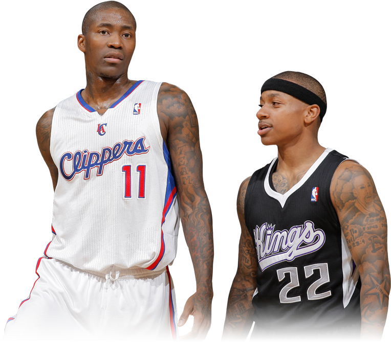 Jordan Crawford And Isaiah Thomas - Adidas Blake Griffin #32 Home (800x680), Png Download
