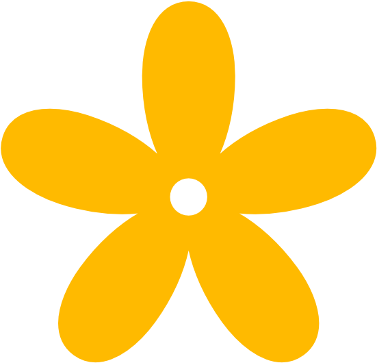 Yellow Flower Clipart Png (555x550), Png Download