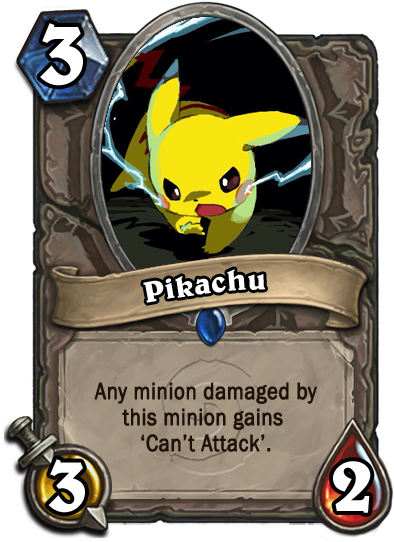 Pikachu - Hearthstone Golden Cards (400x570), Png Download
