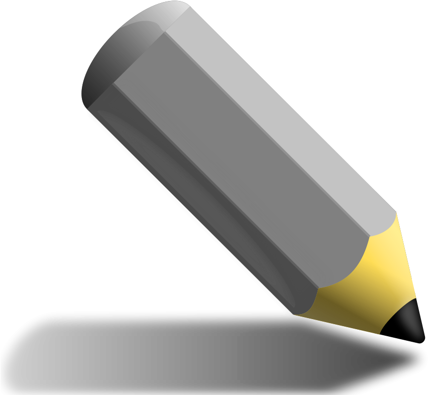 Gray Cliparts - Gray Colored Pencil Clipart (900x883), Png Download