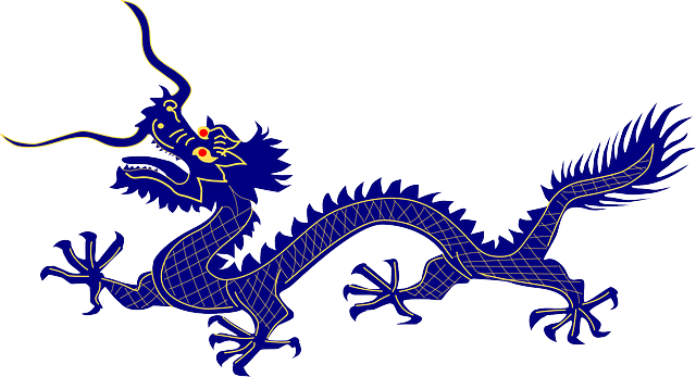 Bluedragon - Chinese Dragon Free Clipart (640x347), Png Download
