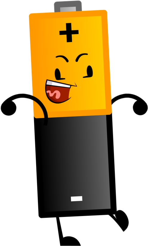 Battery - Battery Png Cartoon (507x827), Png Download