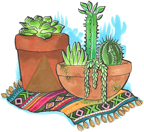 Overlays Cactus Png (550x537), Png Download