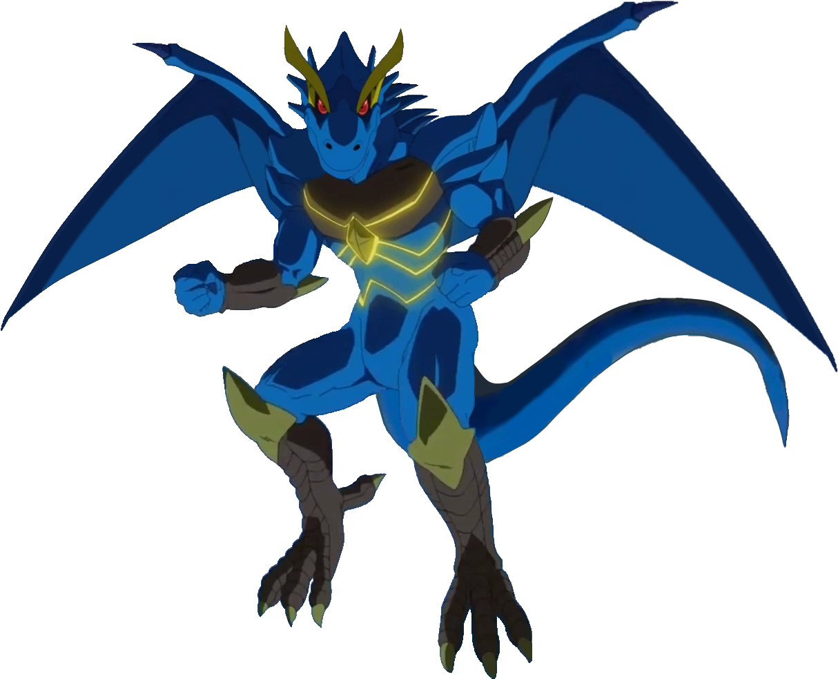 Blue Dragon Costum Render - Blue Dragon Anime Noi (1259x1026), Png Download