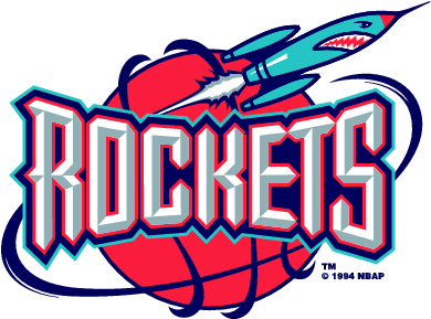 Houston Rockets - Houston Rockets 90s Logo (408x302), Png Download