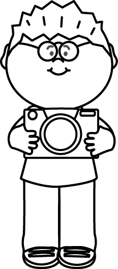 Free Black And White People Outline Clipart - Clipart Black And White (232x527), Png Download