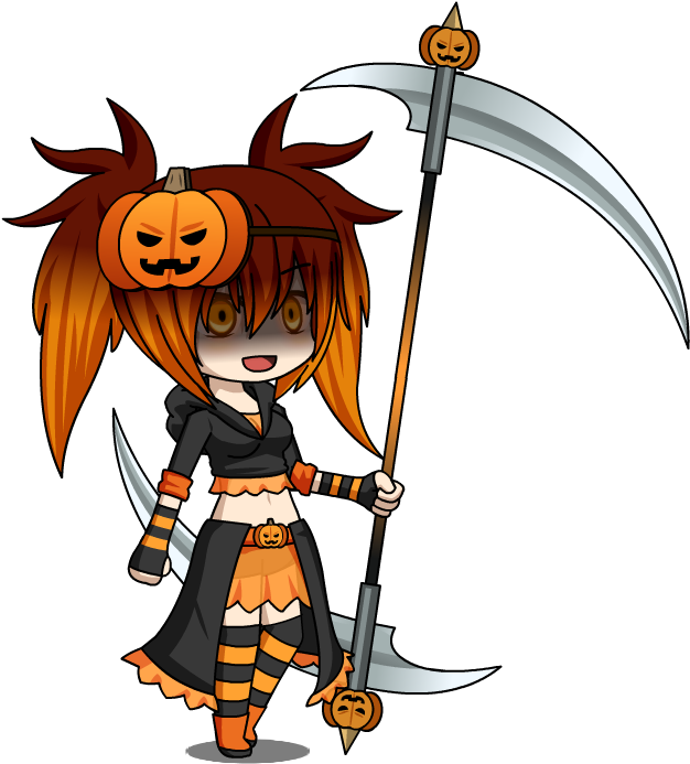 Click On The Photo To Start Tagging - Gacha World Scythe Ripper (632x700), Png Download