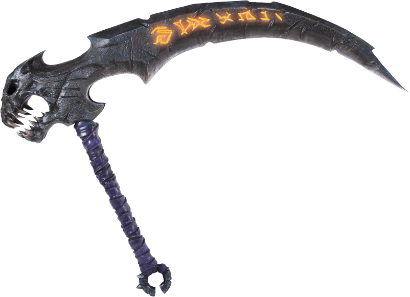 Triforce Soul Reaper Scythe Darksiders 2 Full Scale (802x580), Png Download