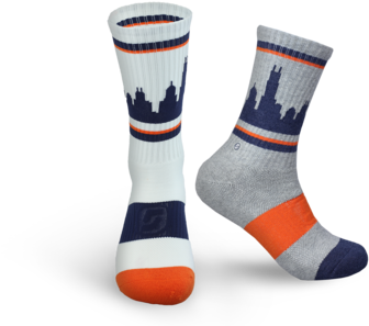 Chi - 2-packs - Chicago Skyline Socks (480x320), Png Download