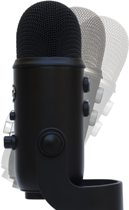 Blue Snowball Microphone Png - Blue Microphones Yeti - Microphone - Blackout (304x438), Png Download