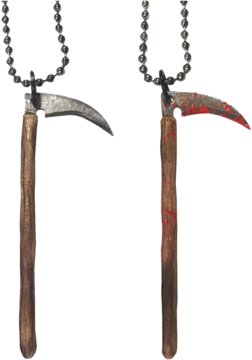 Bloody Reaper Scythe Necklace - Scythe Necklace (600x600), Png Download