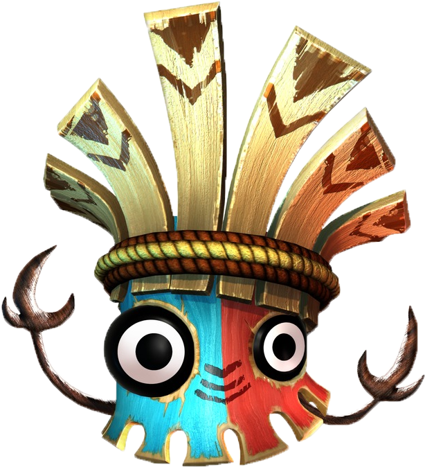 Tiki Guy Colouring Pages - Donkey Kong Kalimba Tiki (753x729), Png Download