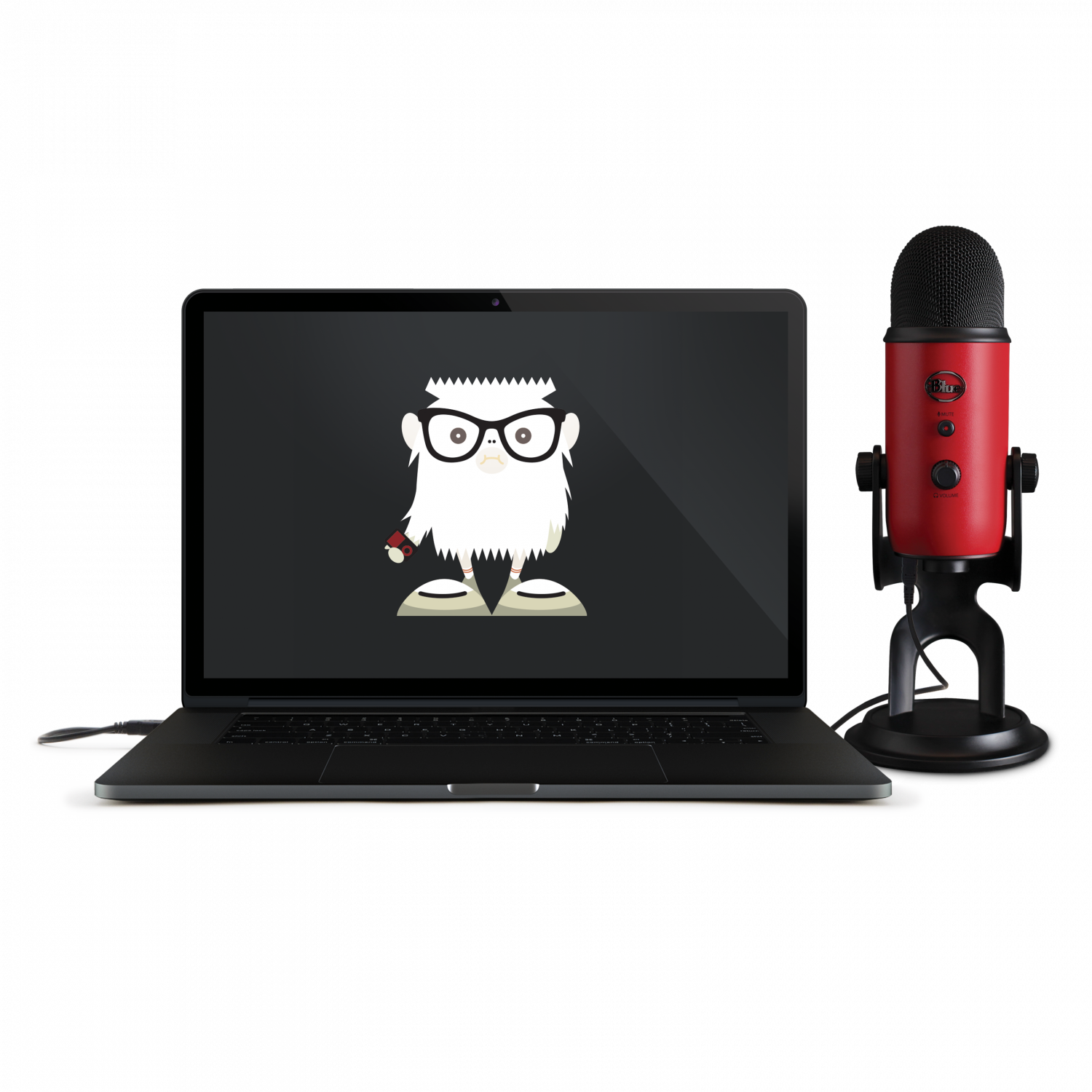 Yeti Stain Red - Blue Yeti Satin Red (1500x1500), Png Download