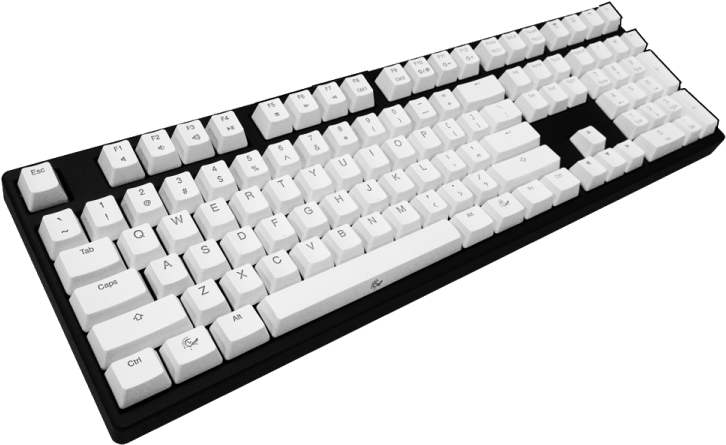 [review] Ducky Shine Ii Video Unboxing And Review - White Keys Mechanical Keyboard (750x563), Png Download