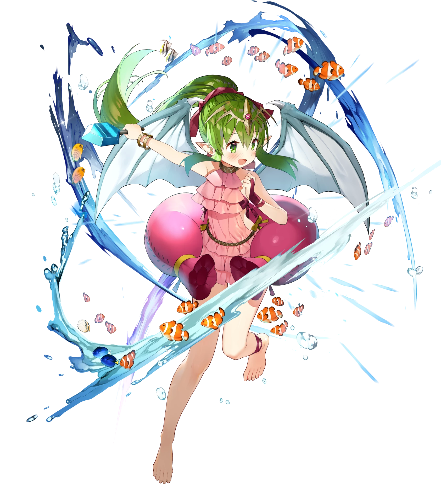 Fire Emblem Heroes Summer Young Tiki (1684x1920), Png Download