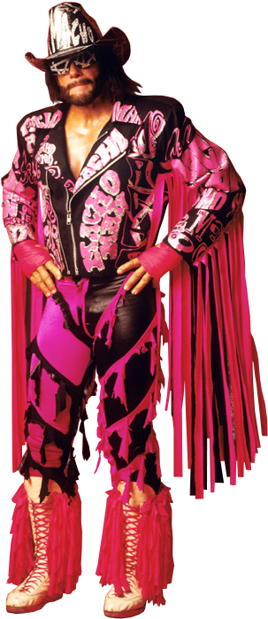 Randy Savage Look 2 By Poketr8ner - Macho Man Randy Savage Crazy Costume (322x722), Png Download