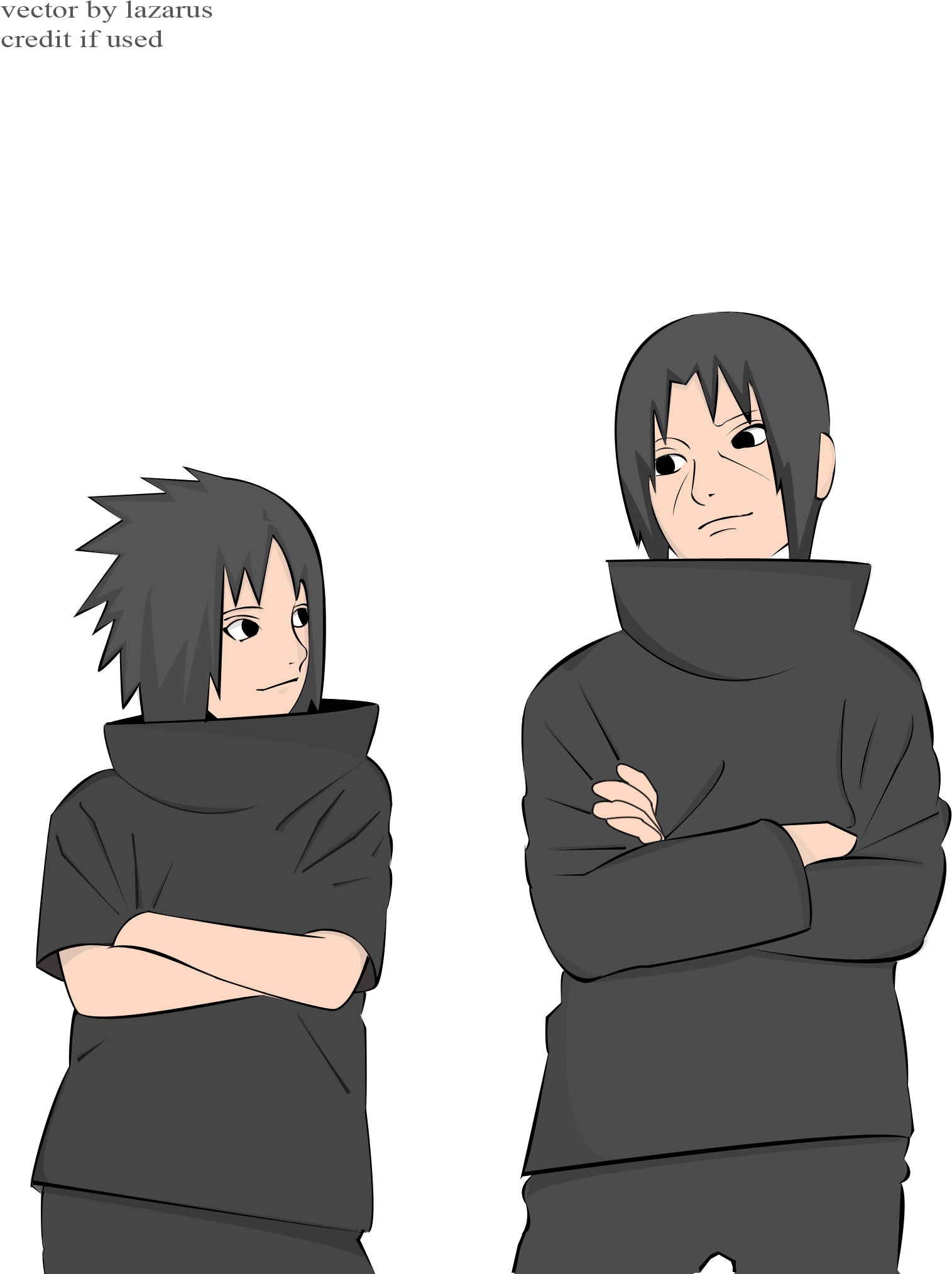 Download Png - Itachi And Sasuke Manga (1644x2114), Png Download