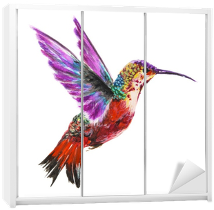Isolated Watercolor Hummingbird On White Background - Koliber Castorama (400x400), Png Download